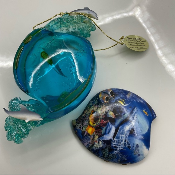 Vintage Bradford Editions Above & Below 9 Ornaments by Christian Riese Lassen - Picture 9 of 10